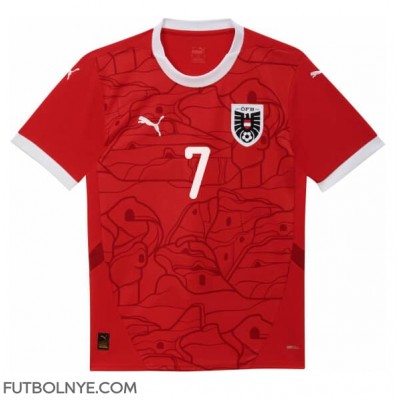 Camiseta Austria Marko Arnautovic #7 Primera Equipación para mujer Eurocopa 2024 manga corta Camiseta Austria Marko Arnautovic #7 Primera Equipación para mujer Eurocopa 2024 manga corta